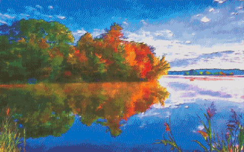 Colorful Reflection - Fox Trails Needlework