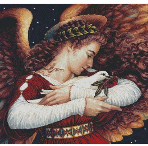 The Angel And The Dove (Crop) - Artecy Cross Stitch