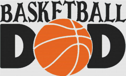 Basketball Dad - X Squared Cross Stitch