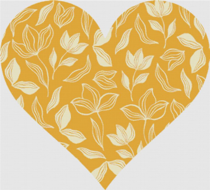 Arles Heart III - X Squared Cross Stitch