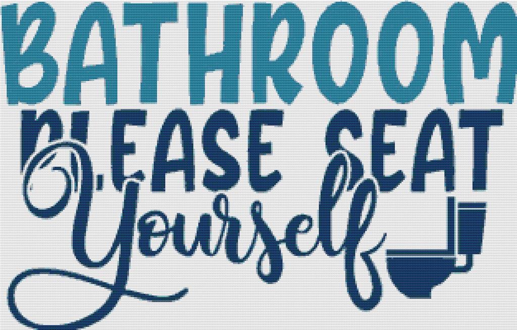 Bathroom - X Squared Cross Stitch
