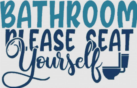 Bathroom - X Squared Cross Stitch