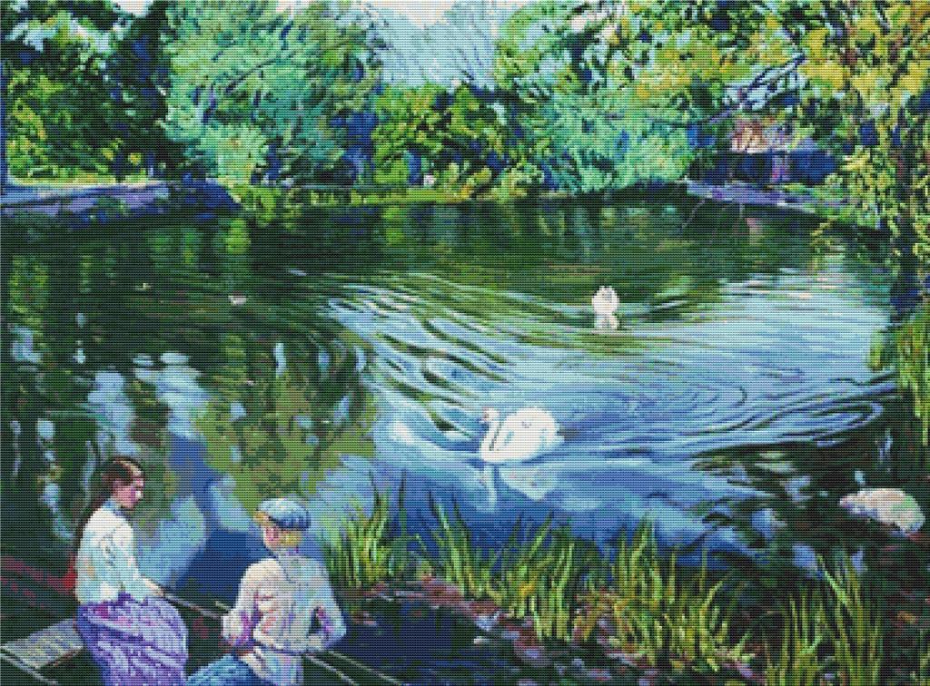 In The Boat - X Squared Cross Stitch