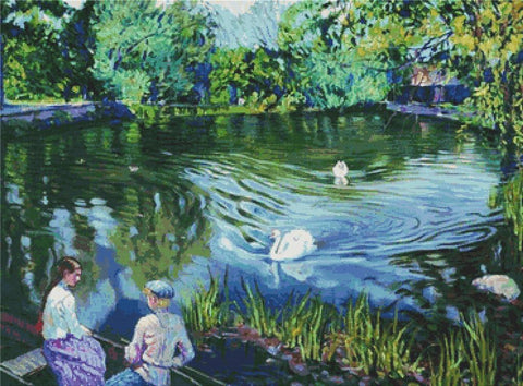 In The Boat - X Squared Cross Stitch