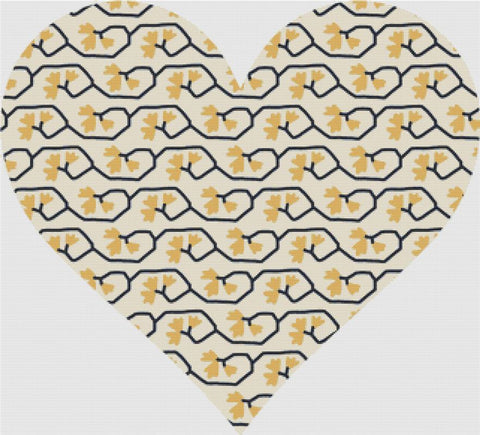 Boho Soul Heart I - X Squared Cross Stitch