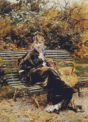 Sitting In The Garden - X Squared Cross Stitch