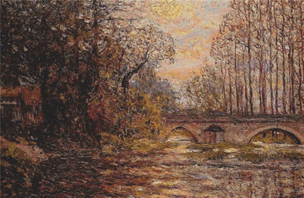 Sunset On The Loire - X Squared Cross Stitch