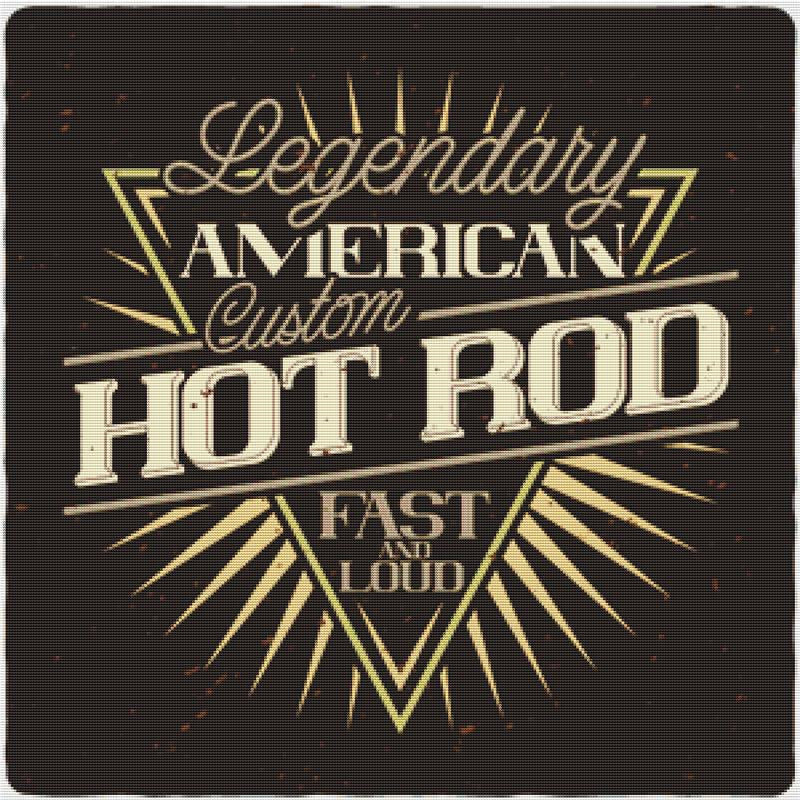 Custom Hot Rod - X Squared Cross Stitch