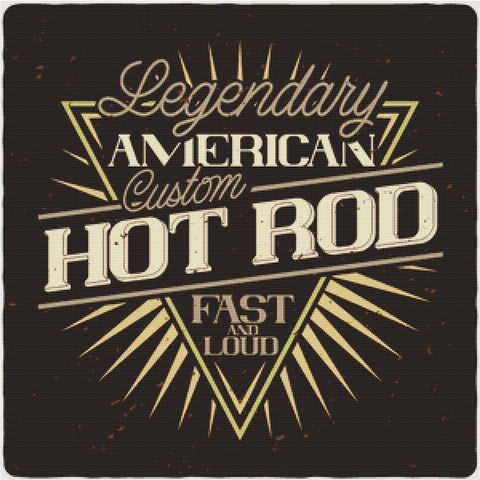 Custom Hot Rod - X Squared Cross Stitch
