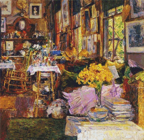 The Room Of Flowers - X Squared Cross Stitch