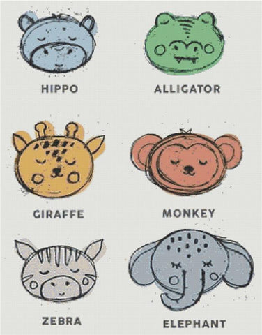 Cute Animal Stamps - X Squared Cross Stitch