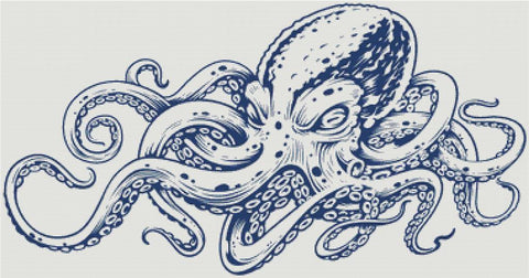 Vintage Octopus - X Squared Cross Stitch