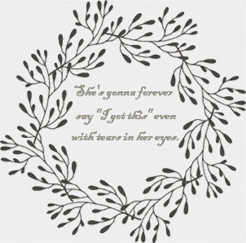 Tears In Her Eyes - X Squared Cross Stitch