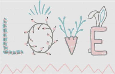 Love - X Squared Cross Stitch