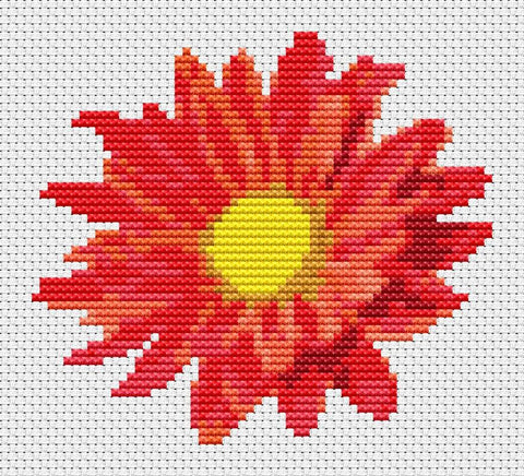 Flower Series: Red Gerbera - Art of Stitch, The