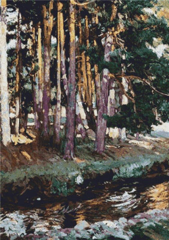 The River La Reina Valsain - X Squared Cross Stitch