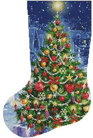 Christmas Tree Stocking (Left) - Artecy Cross Stitch