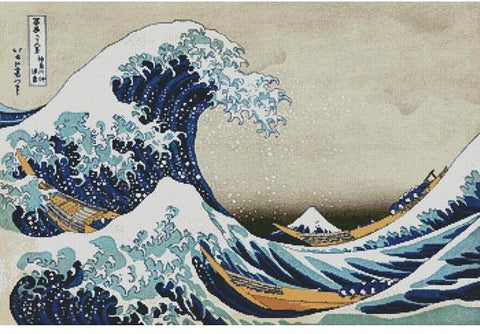 The Great Wave (Large) - Artecy Cross Stitch