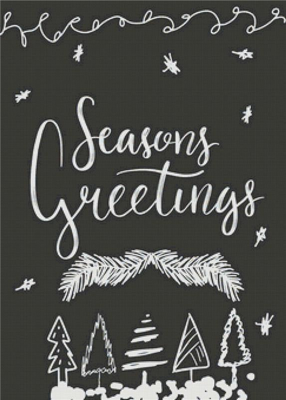 Seasons Greetings - X Squared Cross Stitch