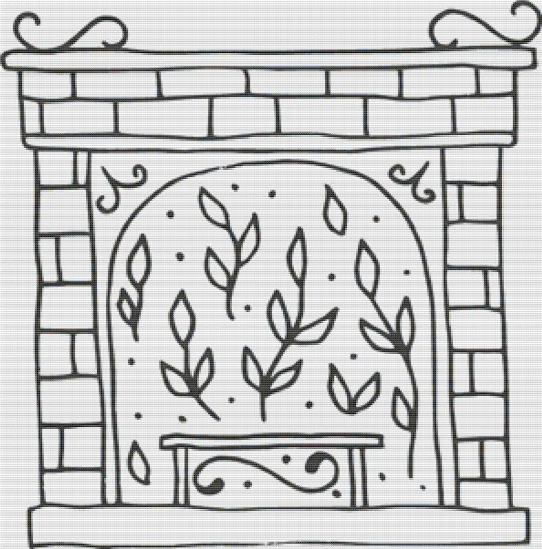 Hygge Fireplace - X Squared Cross Stitch