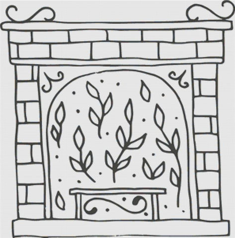 Hygge Fireplace - X Squared Cross Stitch