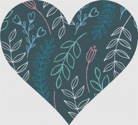 Love Story Heart - X Squared Cross Stitch