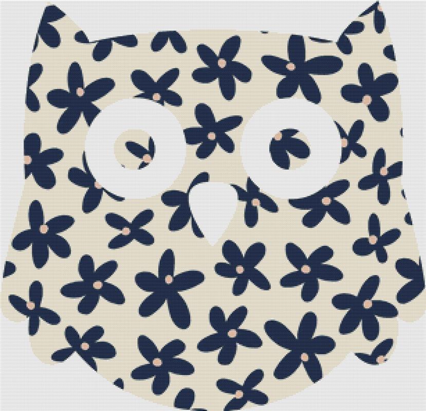 Blooming Owl - X Squared Cross Stitch