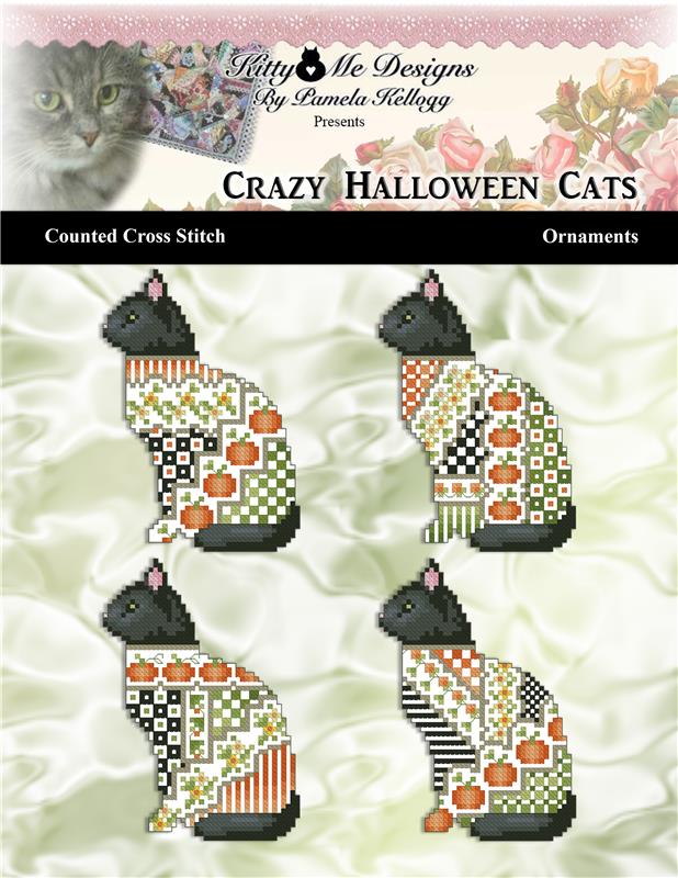 Crazy Halloween Cats Ornaments - Kitty & Me Designs