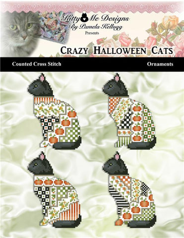 Crazy Halloween Cats Ornaments - Kitty & Me Designs