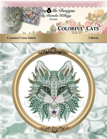 Colorful Cats Liberty - Kitty & Me Designs
