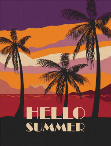 Hello Summer III - X Squared Cross Stitch