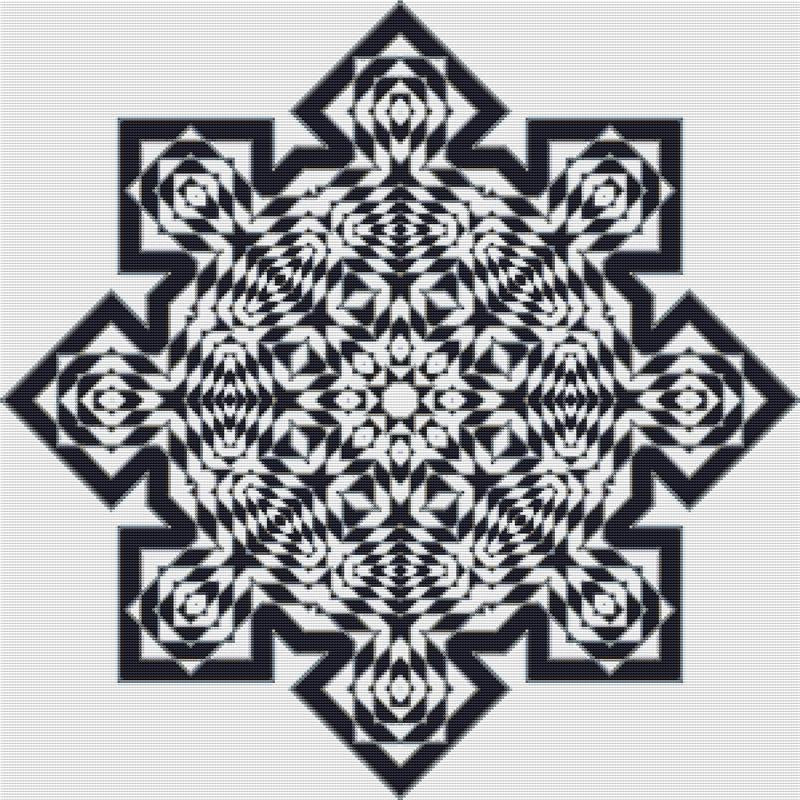 Geometric Mandala - X Squared Cross Stitch