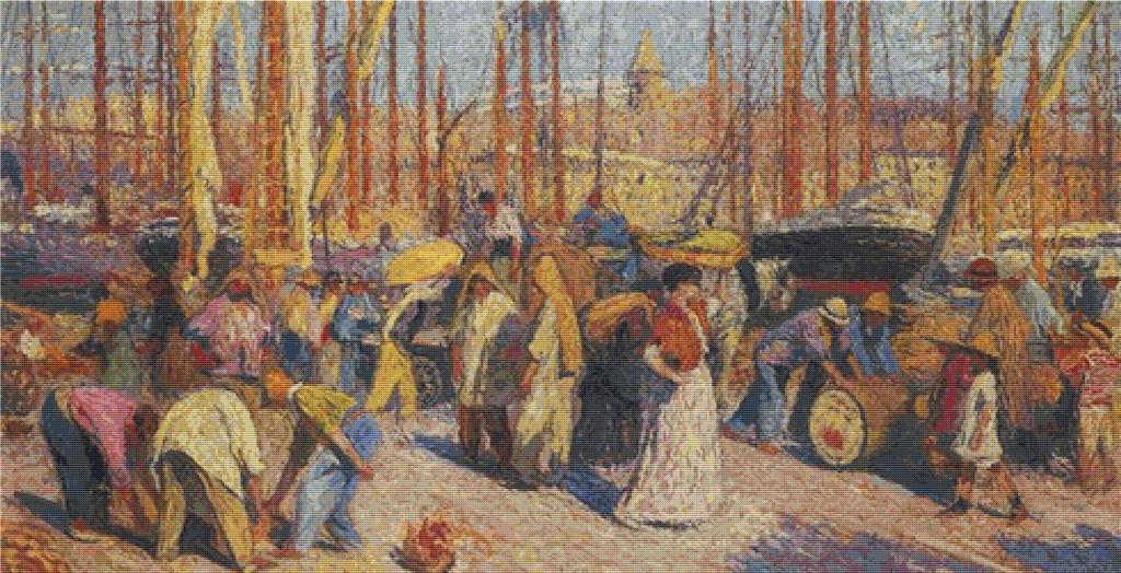 The Port Of Marseilles - X Squared Cross Stitch