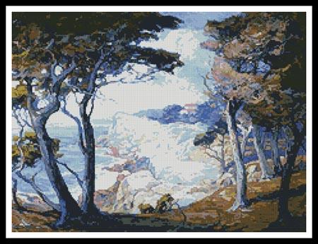 Villa On The Monterey Coast - Artecy Cross Stitch