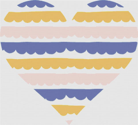 Friendly Heart - X Squared Cross Stitch