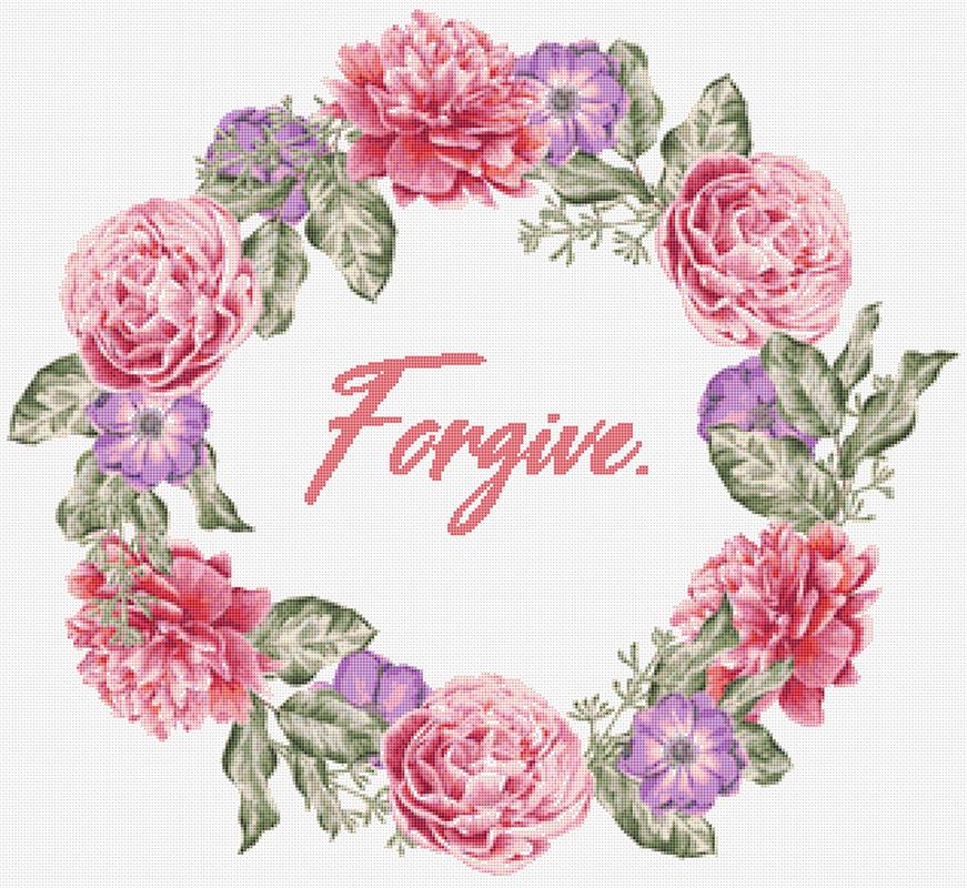 Forgive - X Squared Cross Stitch