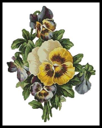 Pansies 2 - Artecy Cross Stitch
