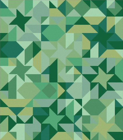 Tree Stars (Cross Stitch Quilt Blocks Collection) - CM Designs