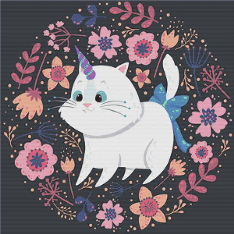Unicorn Kitty - X Squared Cross Stitch