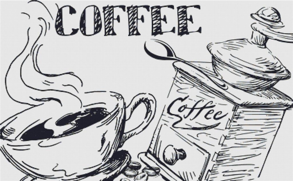 Coffee - X Squared Cross Stitch