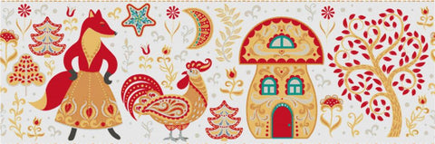 Folk Border - X Squared Cross Stitch