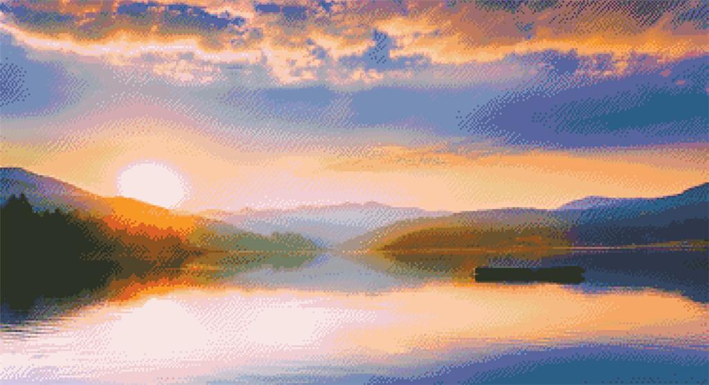 Peaceful Lake - Fox Trails Needlework