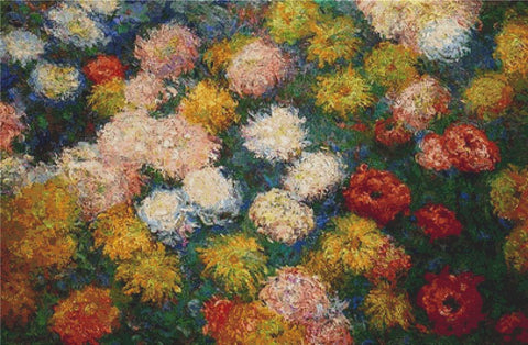 Chrysanthemums - X Squared Cross Stitch