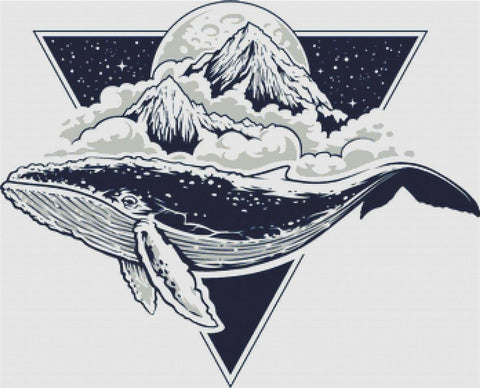Surreal Whale - X Squared Cross Stitch