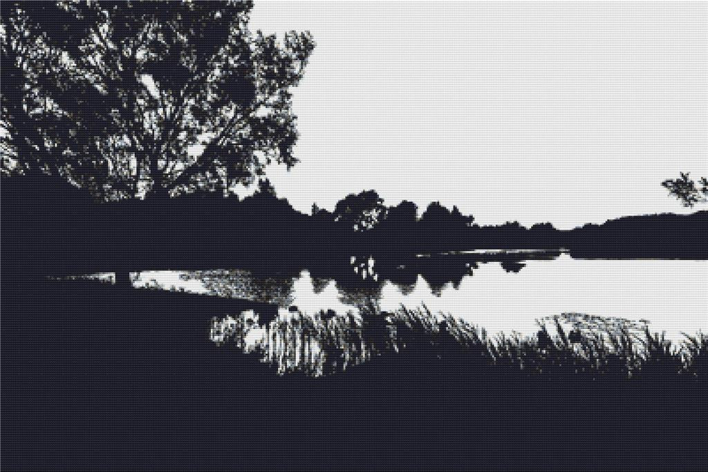 Landscape Silhouette - X Squared Cross Stitch