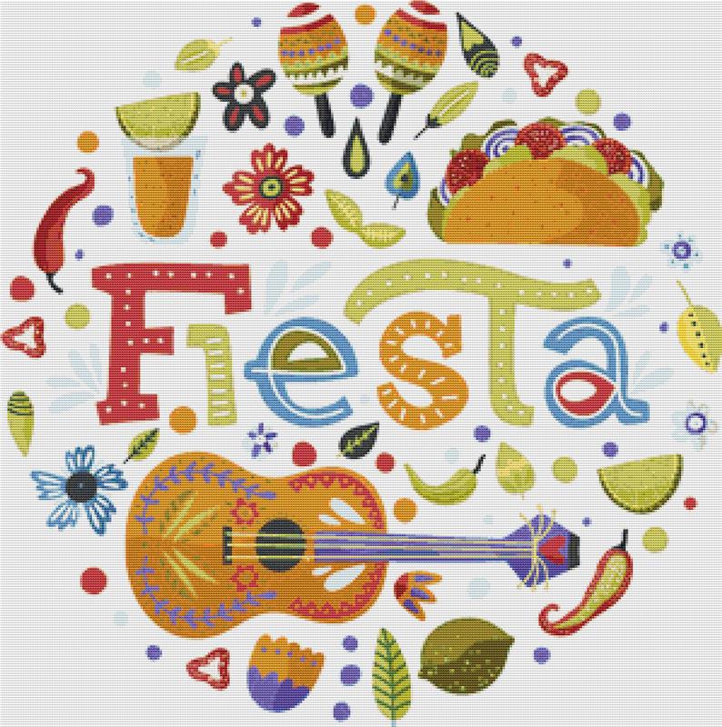 Fiesta - X Squared Cross Stitch