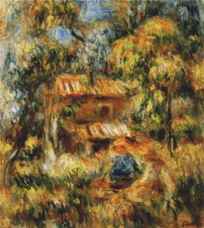 Cagnes Landscape - X Squared Cross Stitch