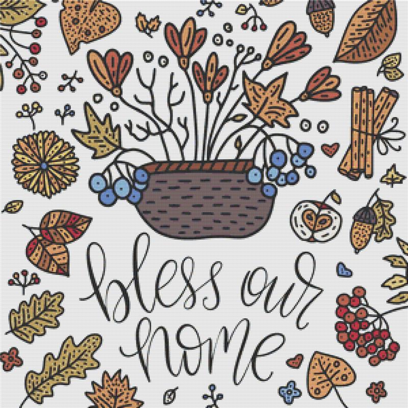 Bless Our Home - X Squared Cross Stitch