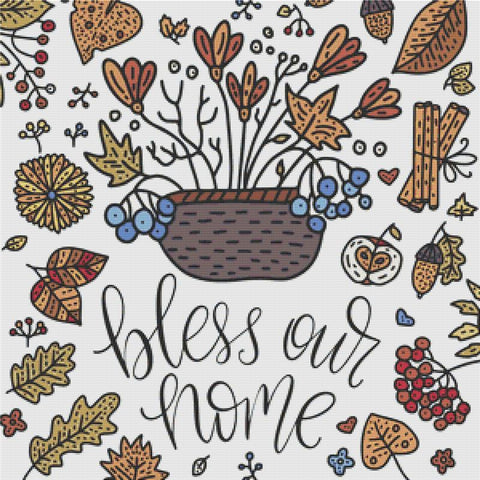 Bless Our Home - X Squared Cross Stitch