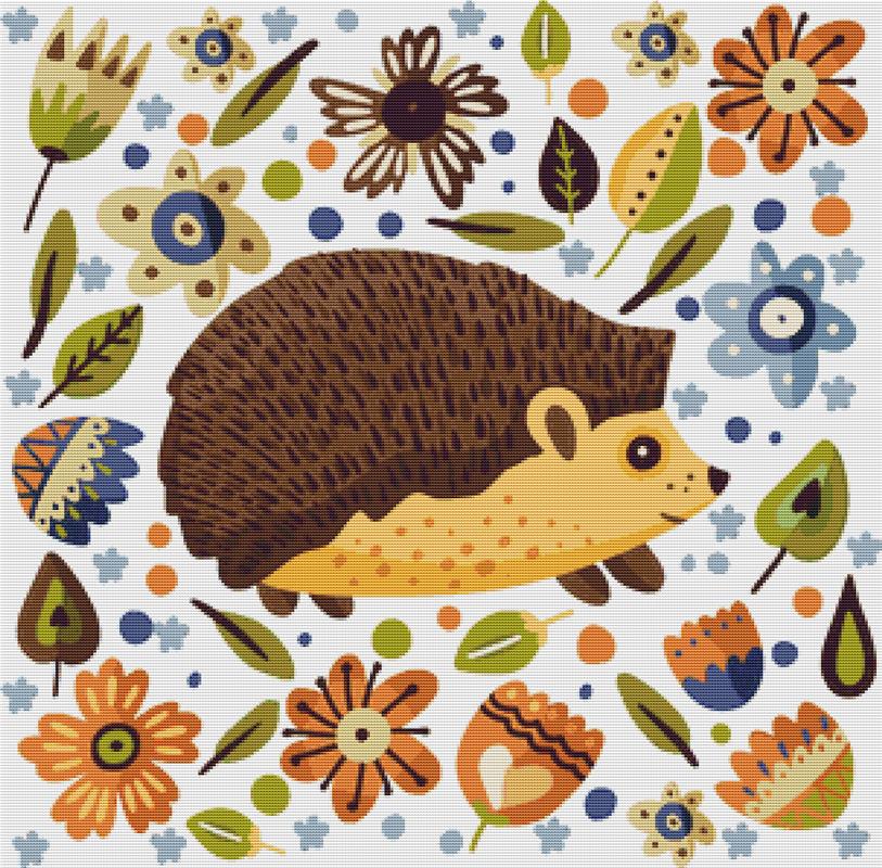 Forest Hedgehog - X Squared Cross Stitch